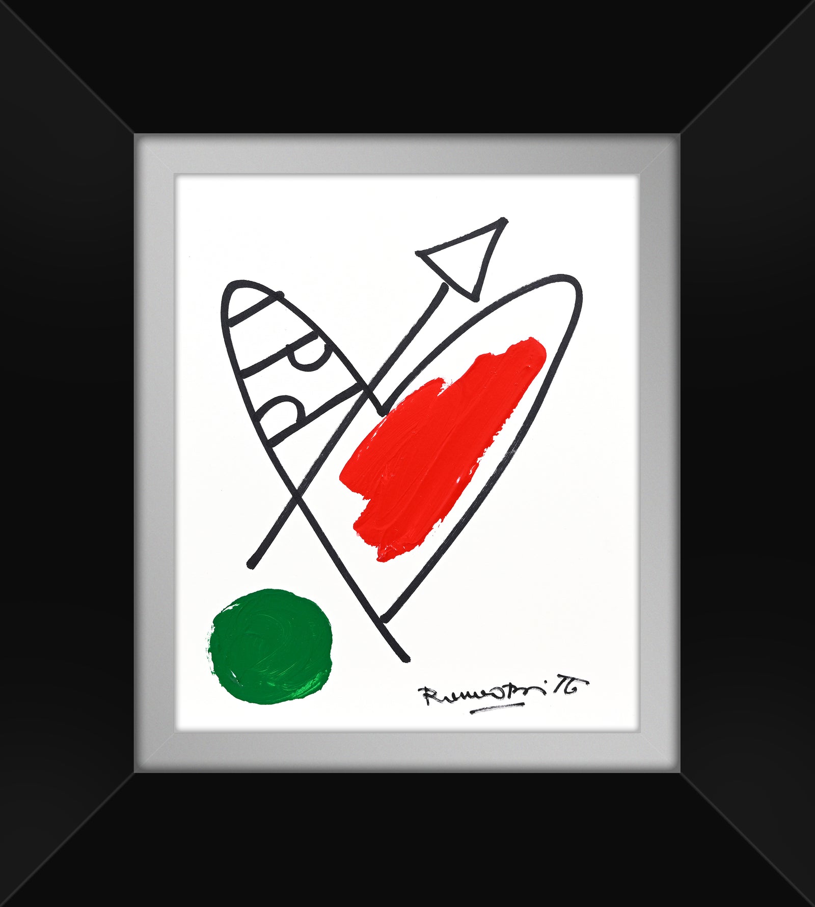 Romero Britto italia collection original drawing  colorful pop art design