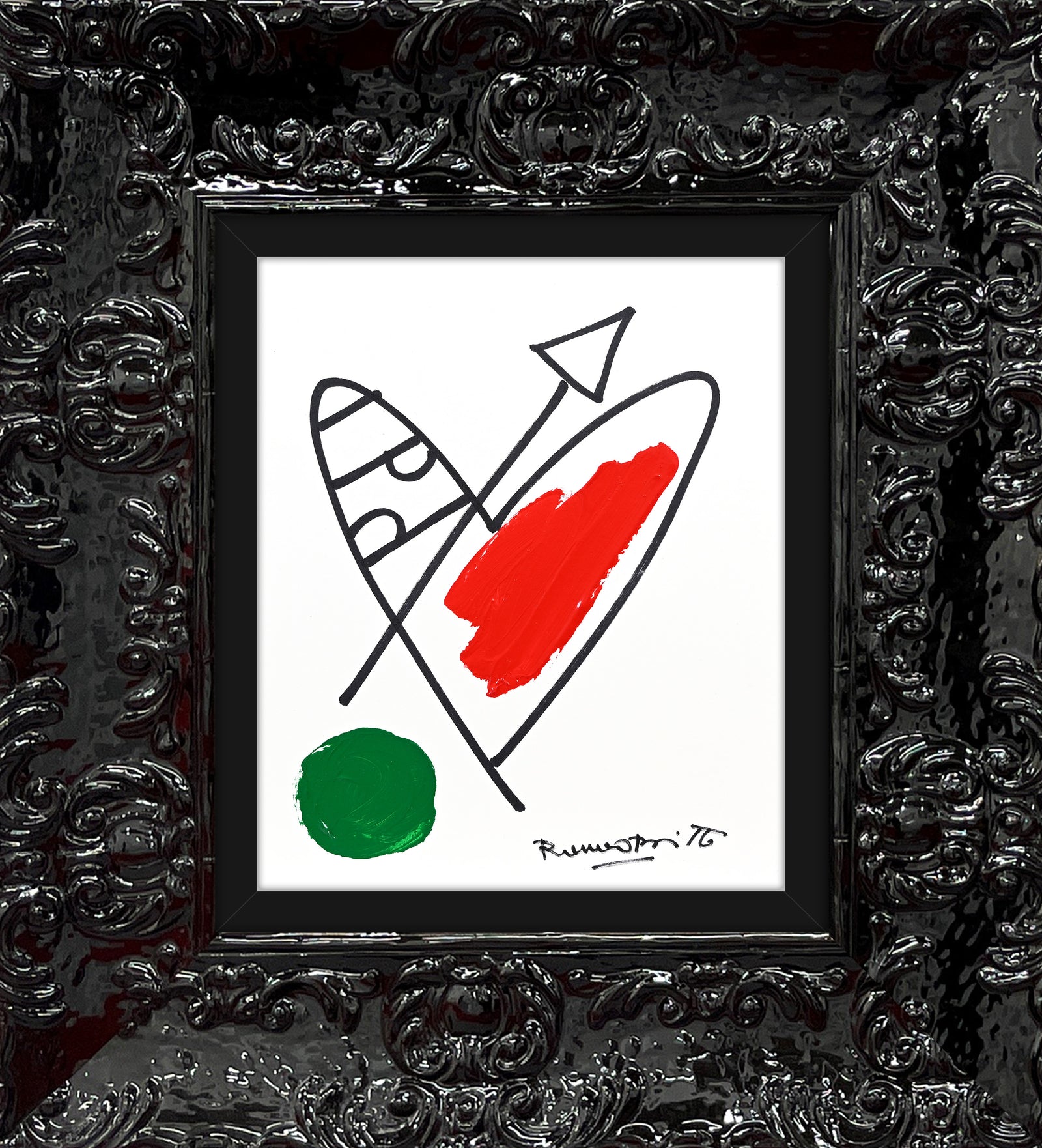 modern pop art italia collection original drawing  vibrant home decor