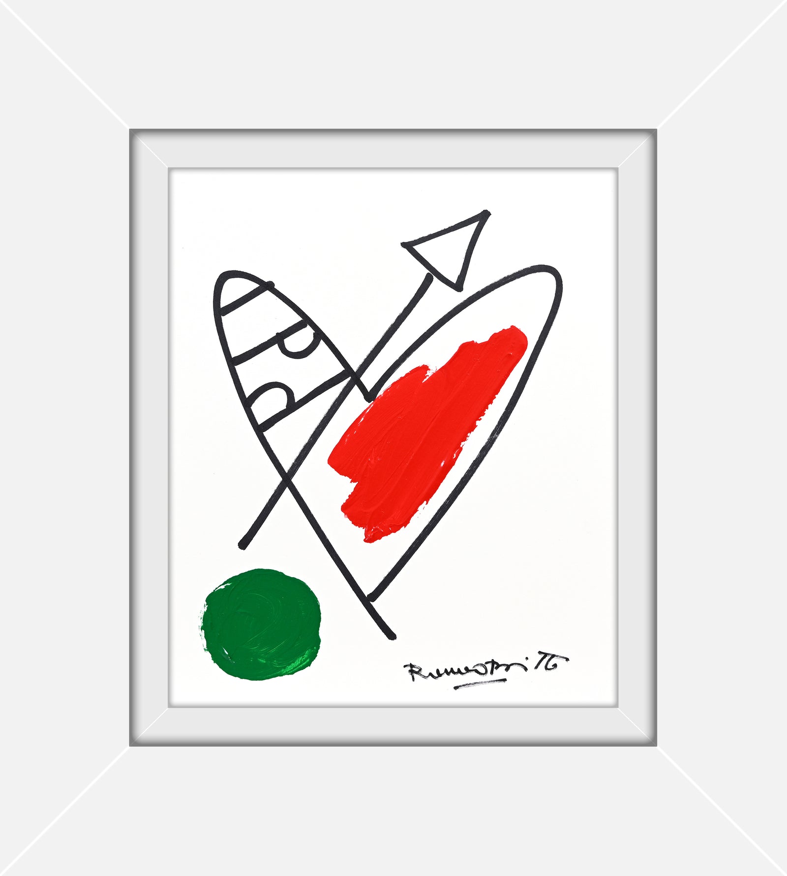 Romero Britto italia collection original drawing  colorful pop art design