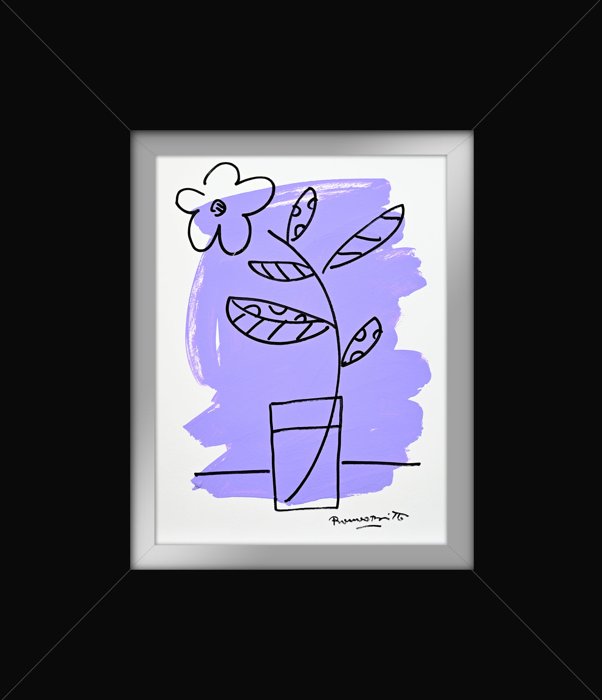 Romero Britto two color collection original drawing  colorful pop art design