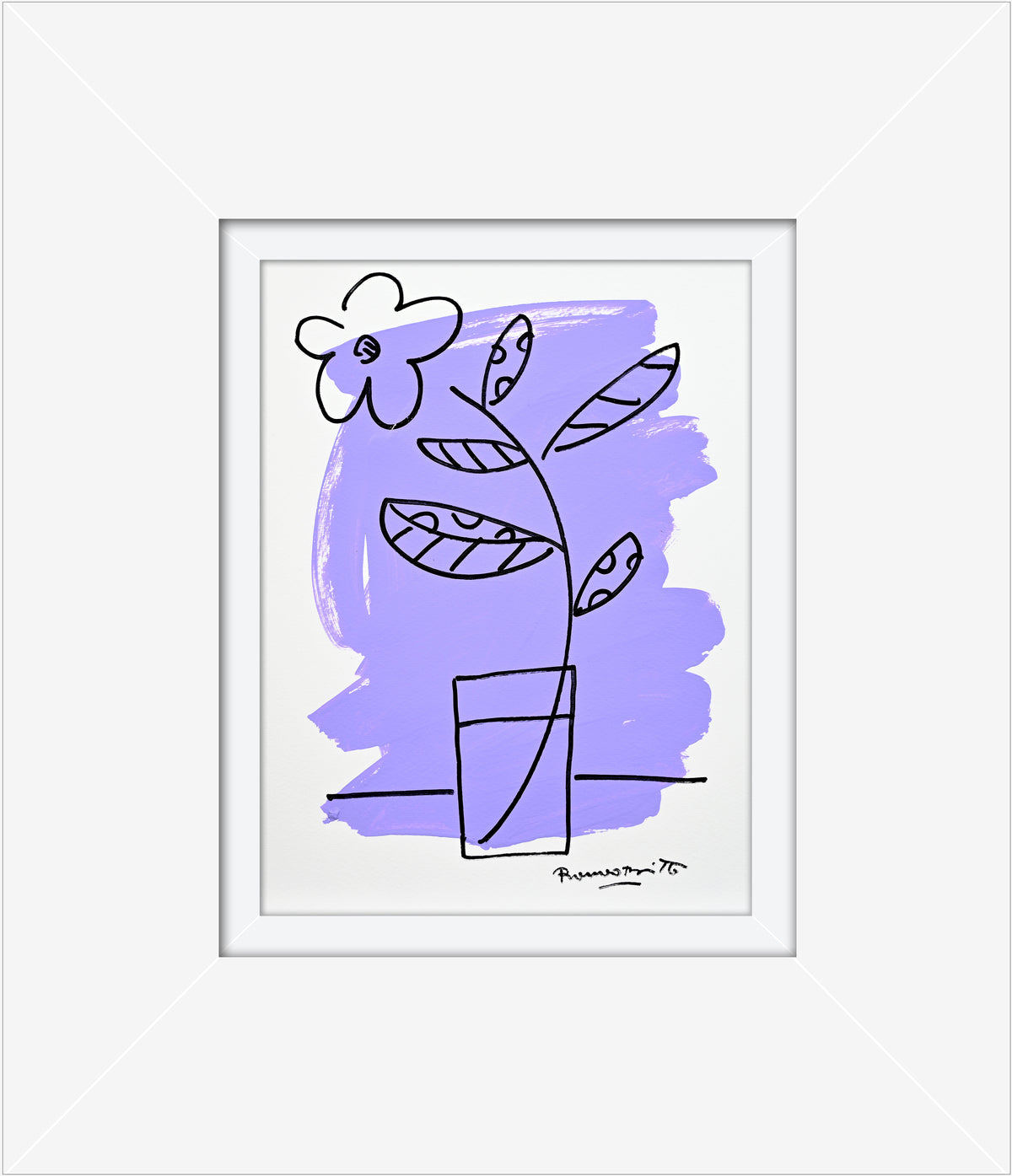 two color collection original drawing  artistic colorful design collectible