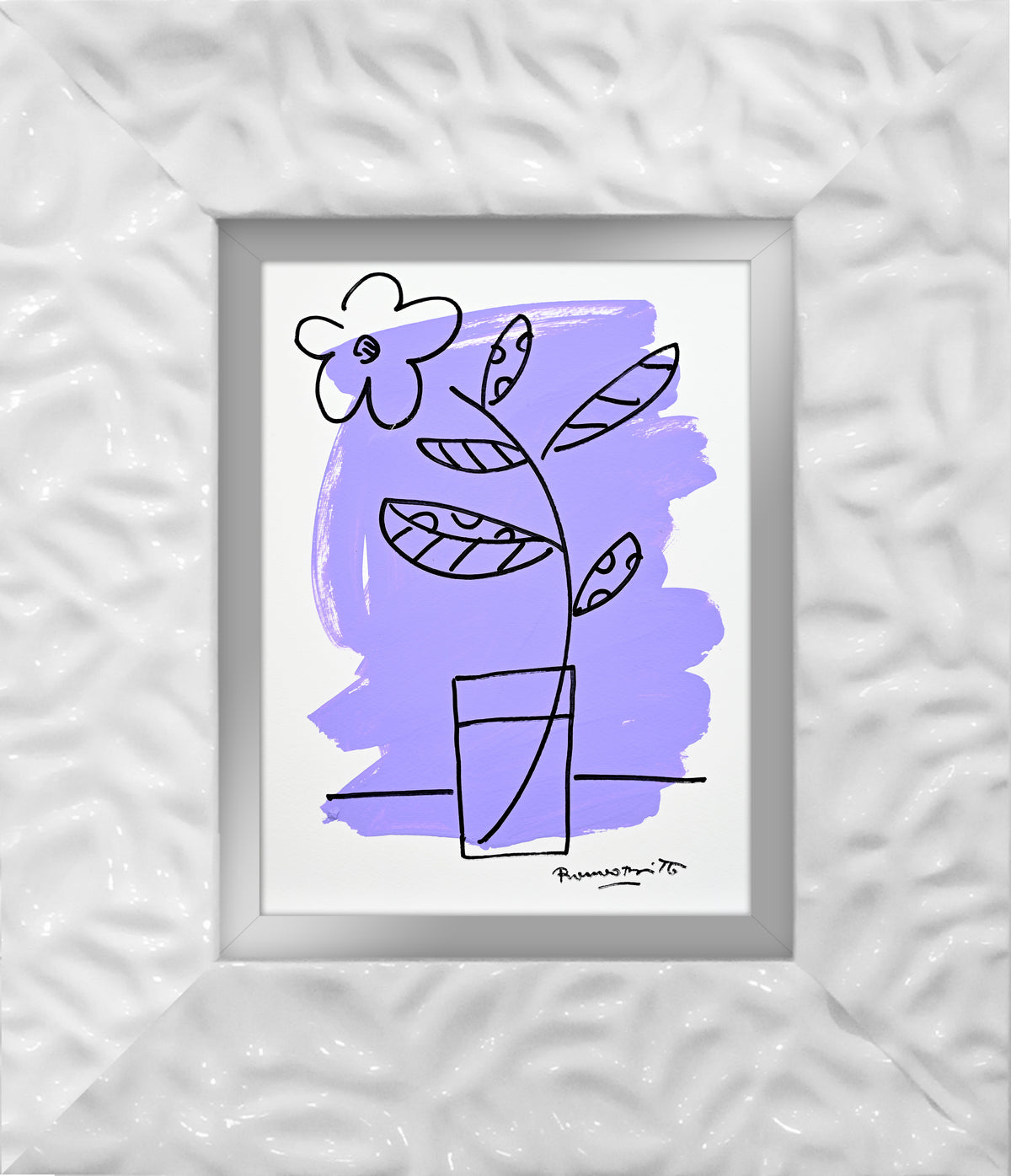 two color collection original drawing  colorful decorative collectible gift idea