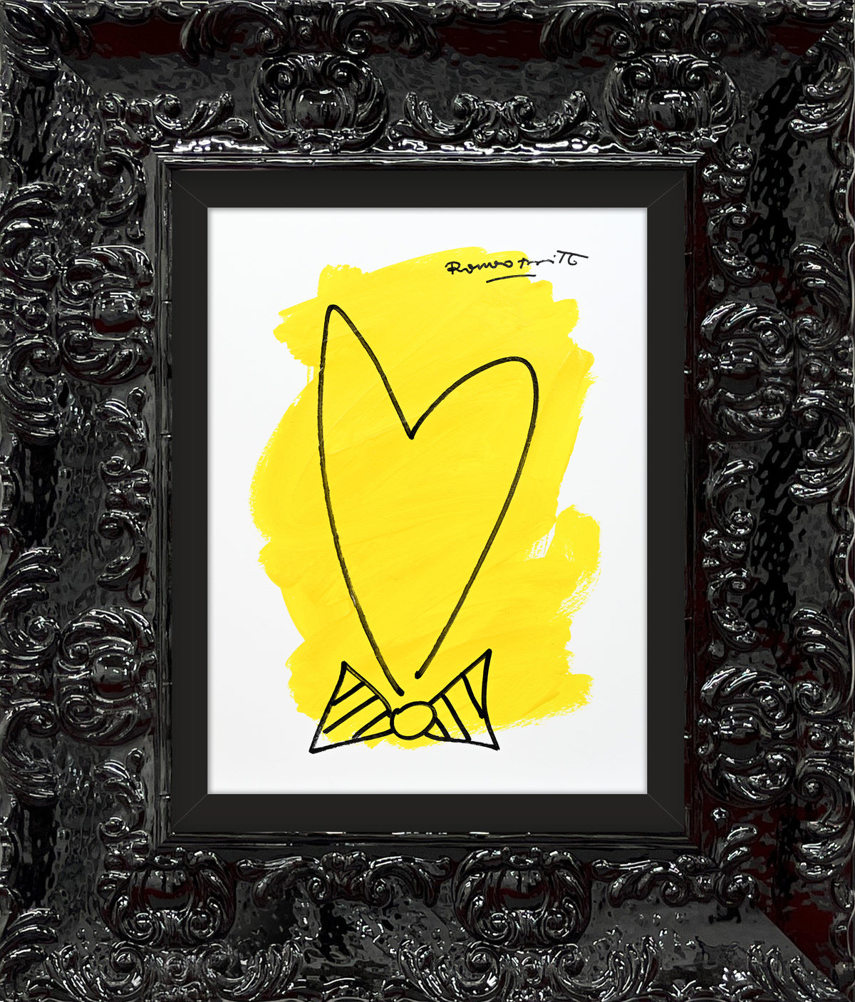 two color collection original drawing  colorful decorative collectible gift idea