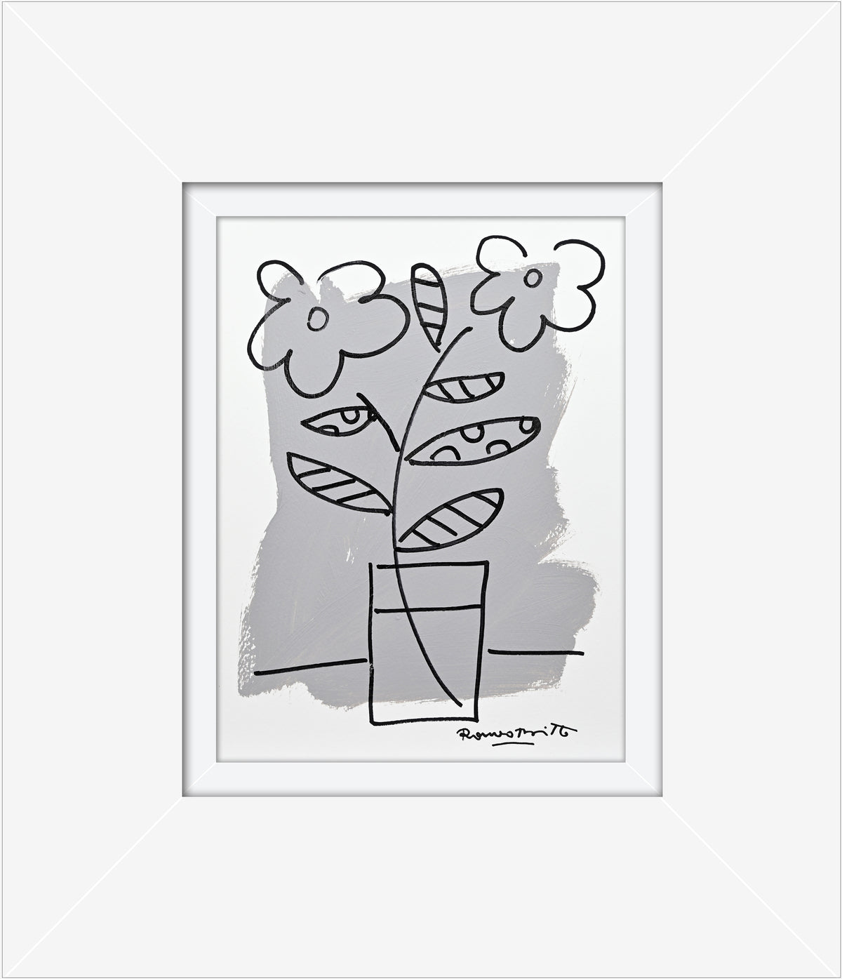 two color collection original drawing  artistic colorful design collectible