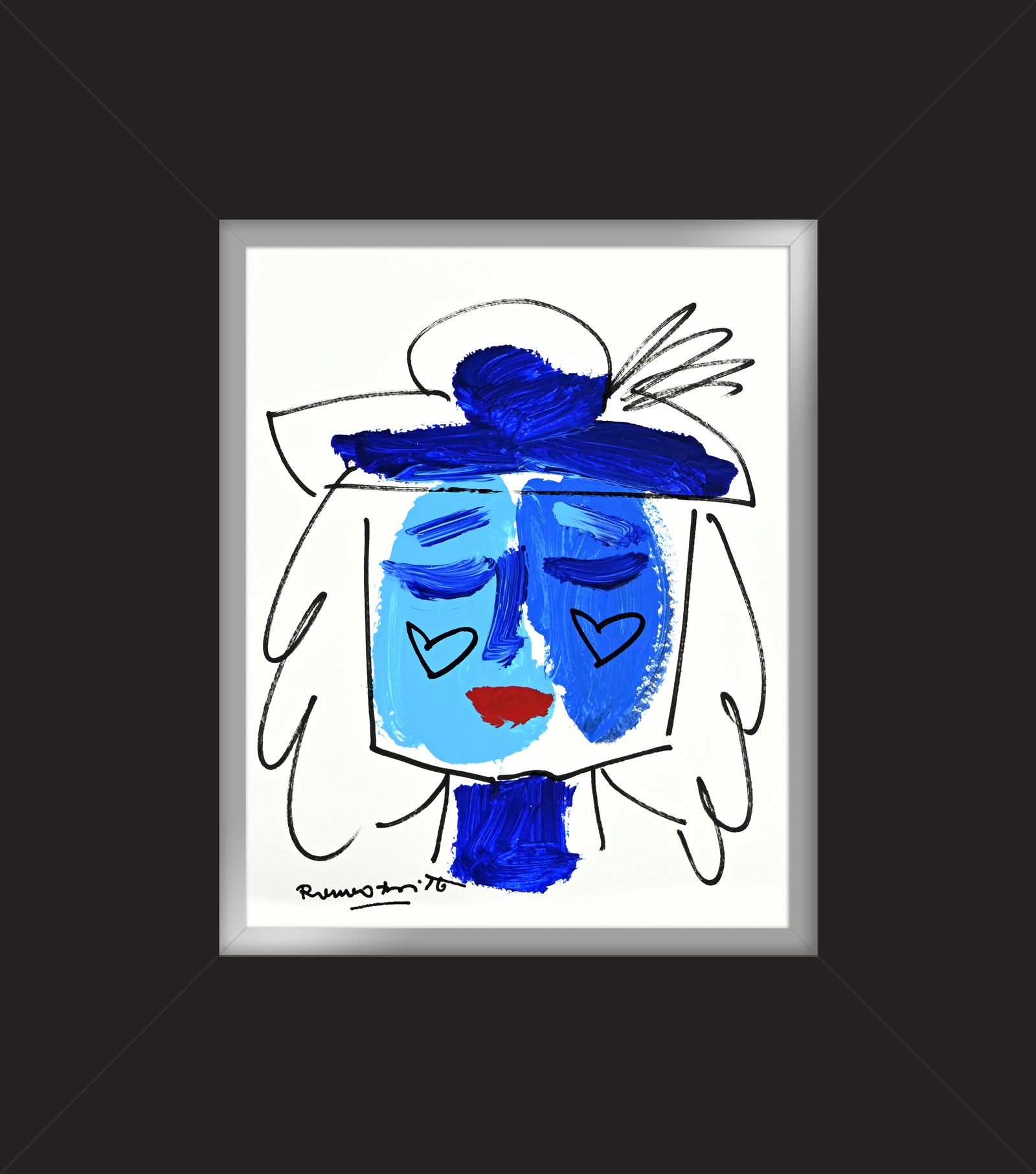 modern pop art the sicily collection woman original  vibrant home decor