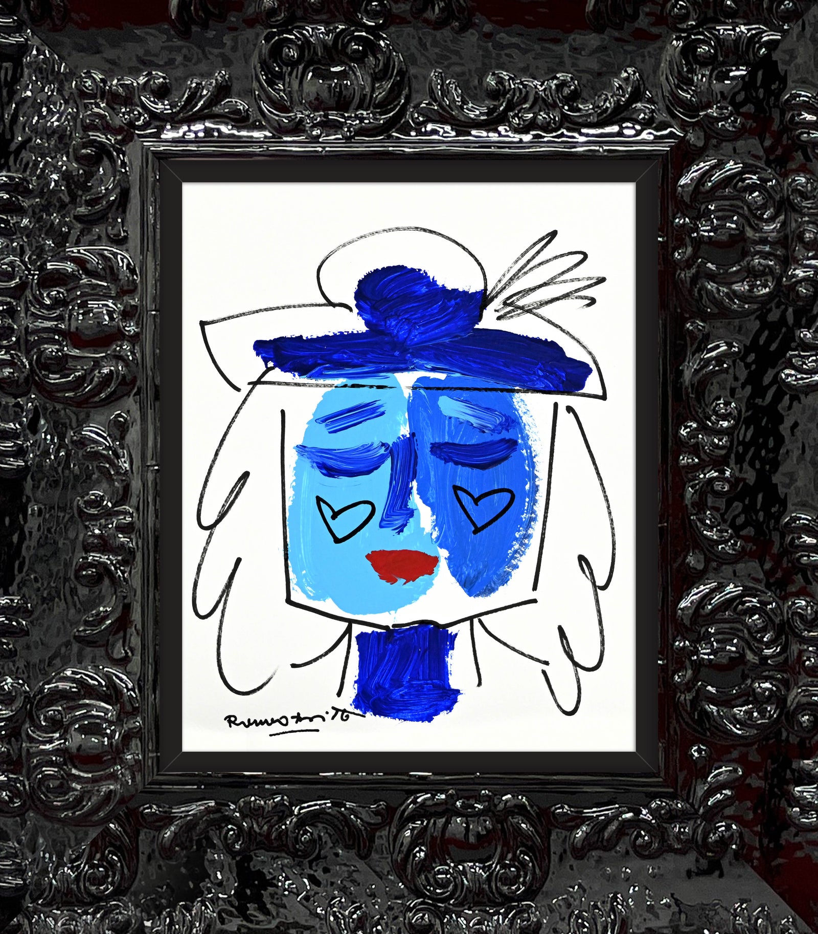 modern pop art the sicily collection woman original  vibrant home decor