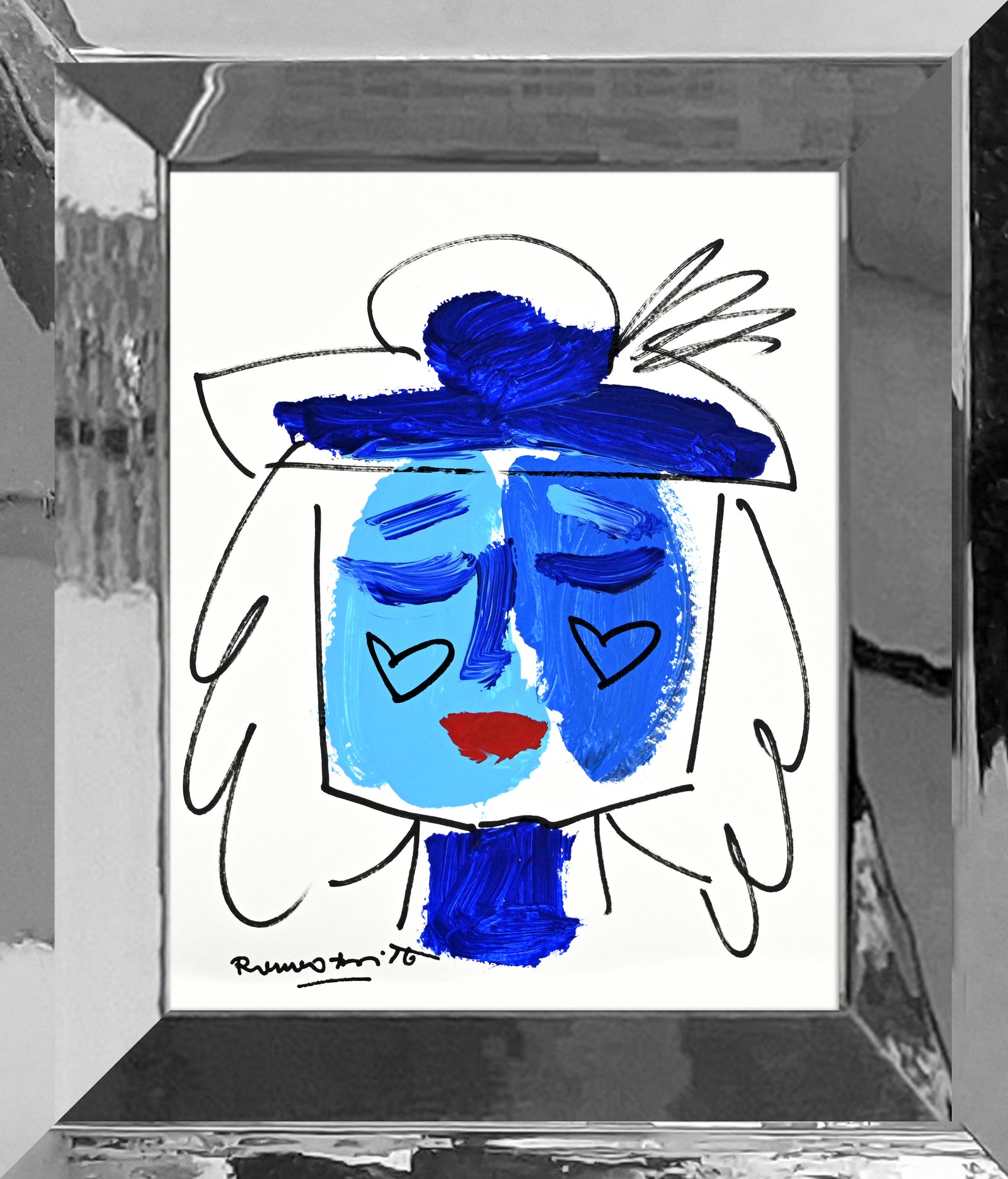modern pop art the sicily collection woman original  vibrant home decor