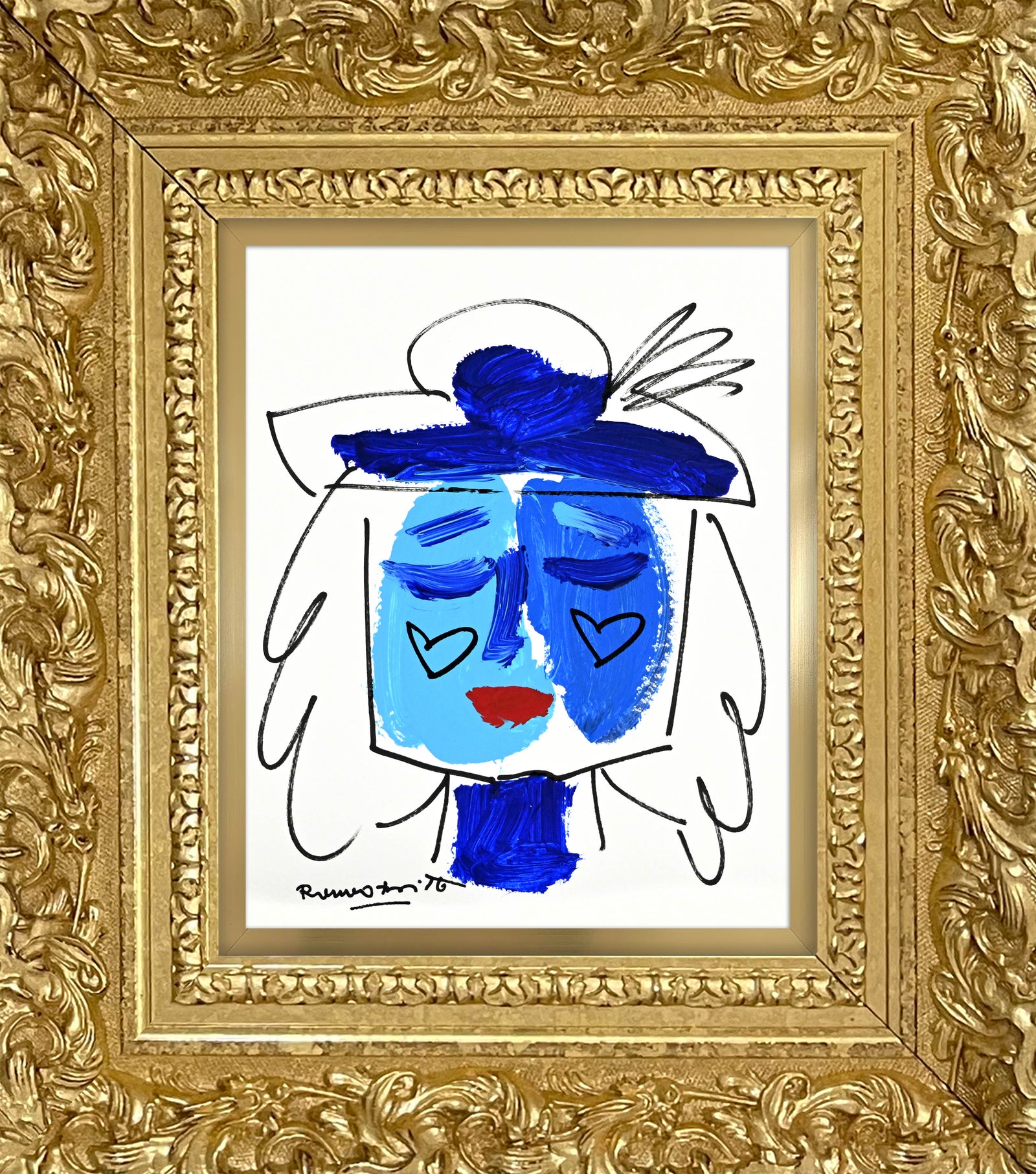 the sicily collection woman original  artistic colorful design collectible