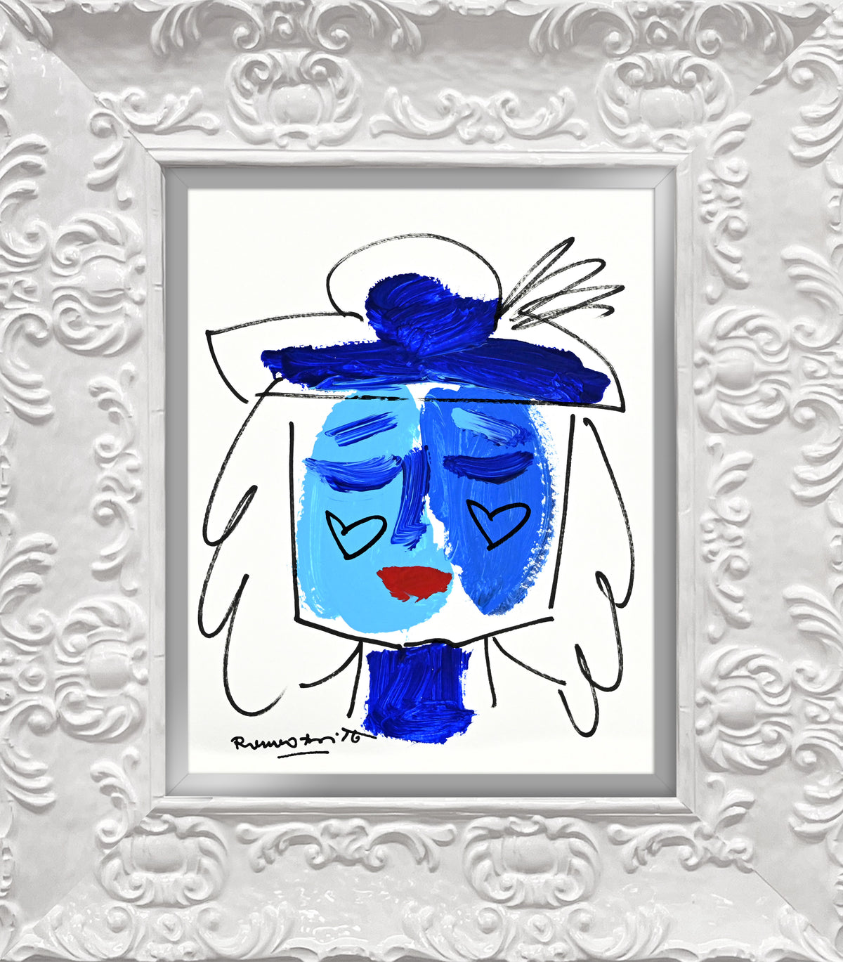 the sicily collection woman original  artistic colorful design collectible