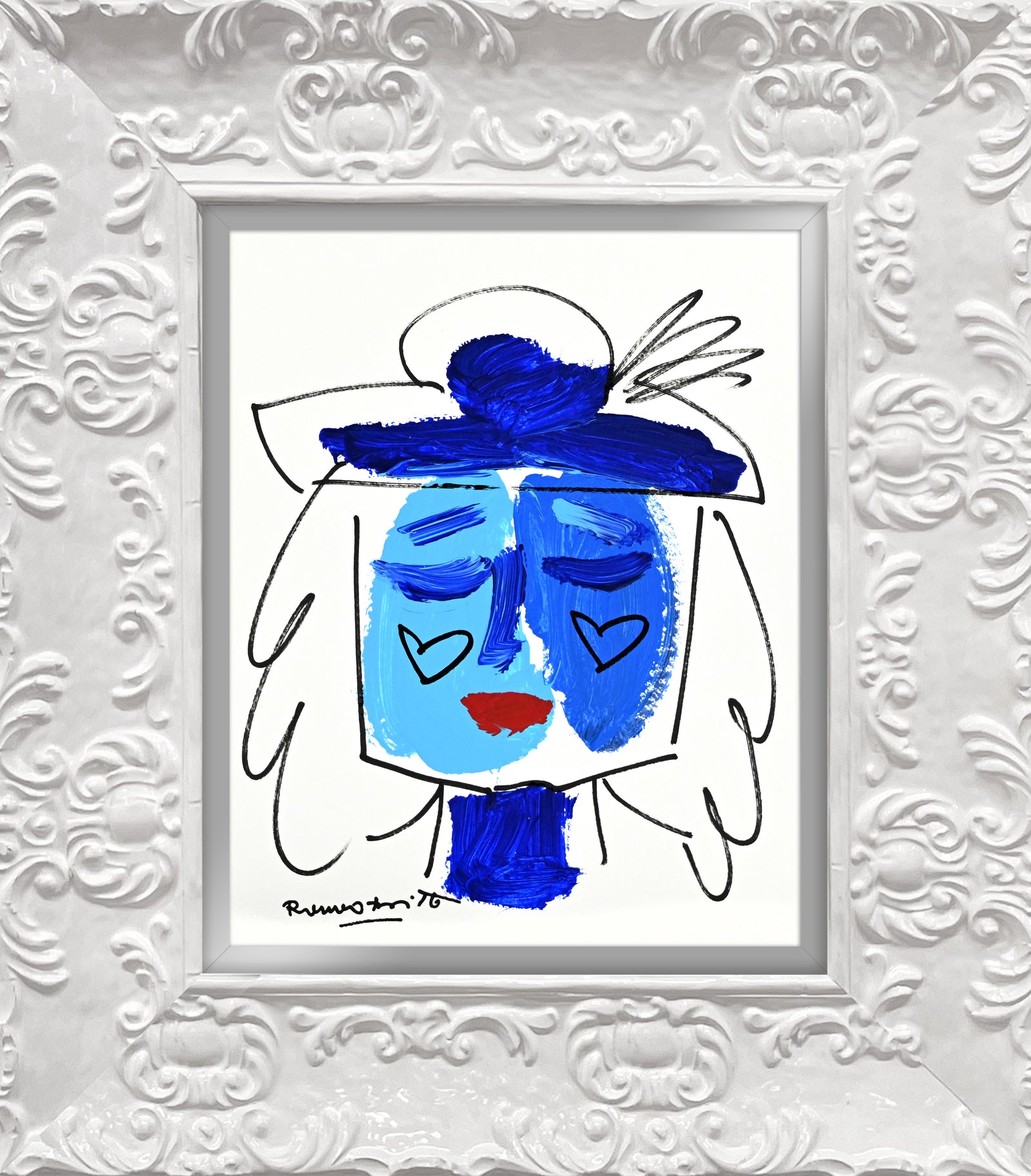 the sicily collection woman original  artistic colorful design collectible