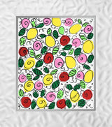 THE SICILY COLLECTION (FLOWERS & LEMONS) - Original Drawing