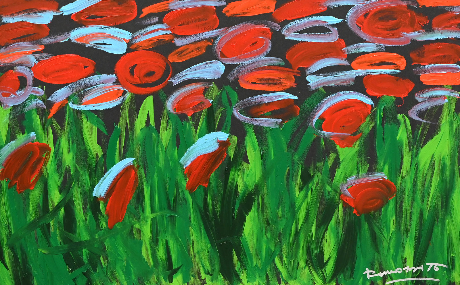 MIDNIGHT GARDEN -  Original Painting