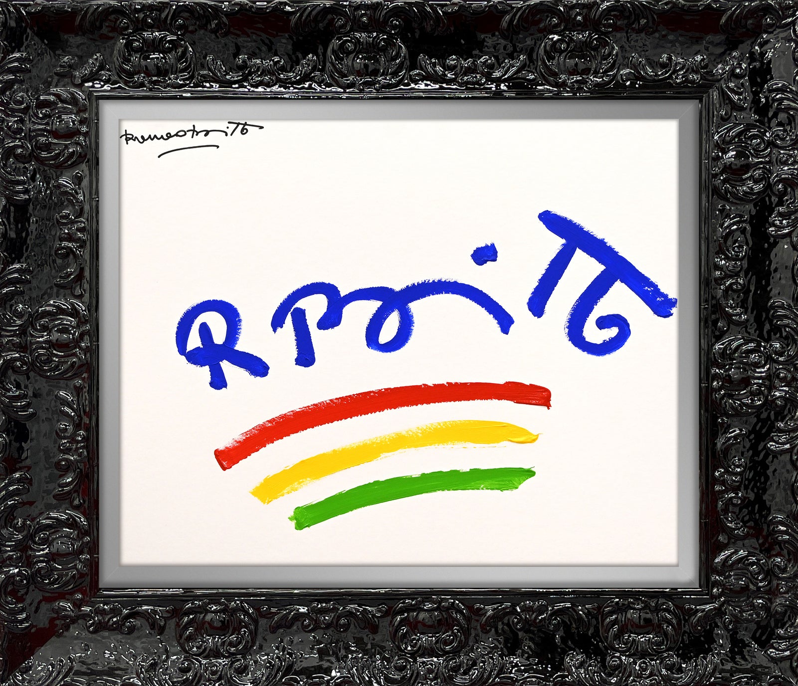 romero color original drawing  artistic colorful design collectible