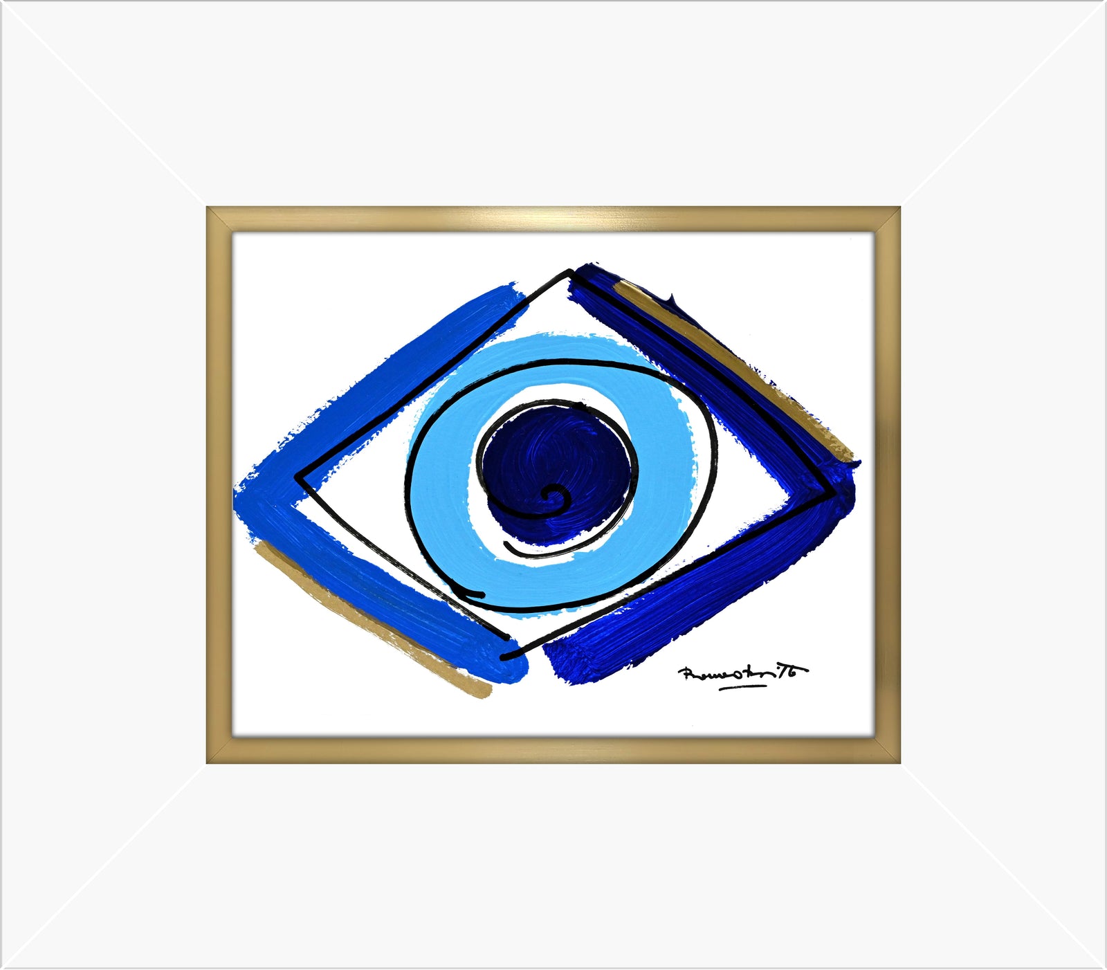 Romero Britto the sicily collection original drawing  colorful pop art design