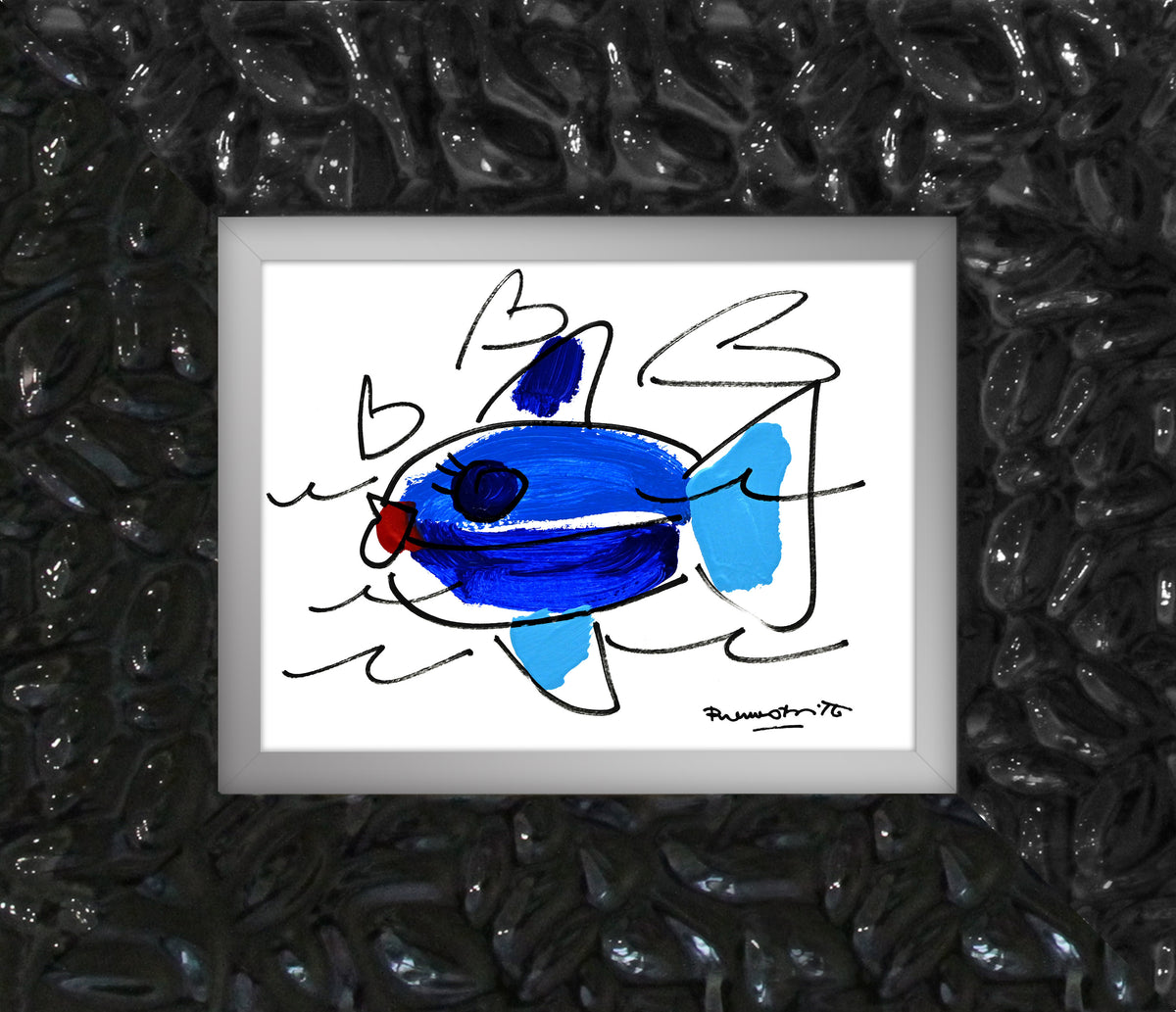 the sicily collection fish original  artistic colorful design collectible