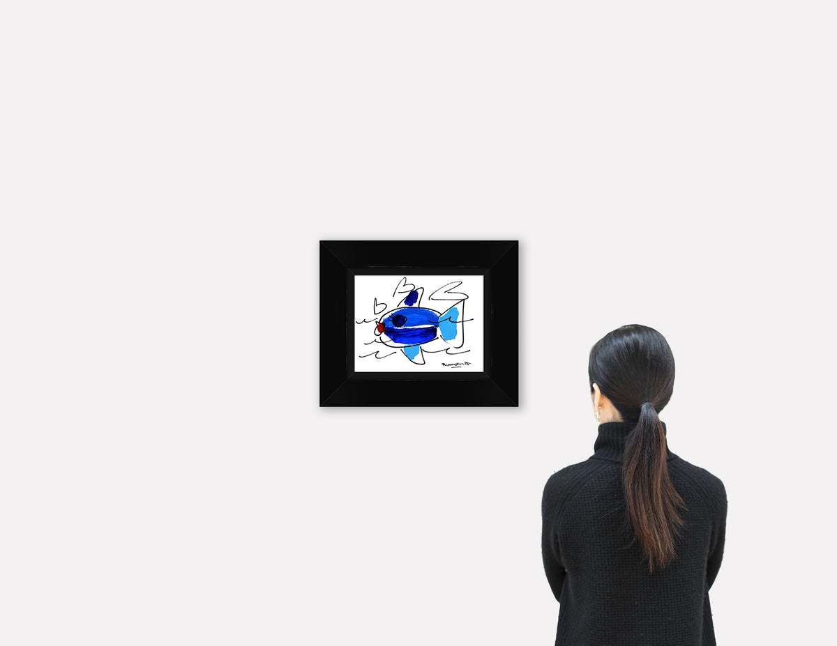 modern pop art the sicily collection fish original  vibrant home decor