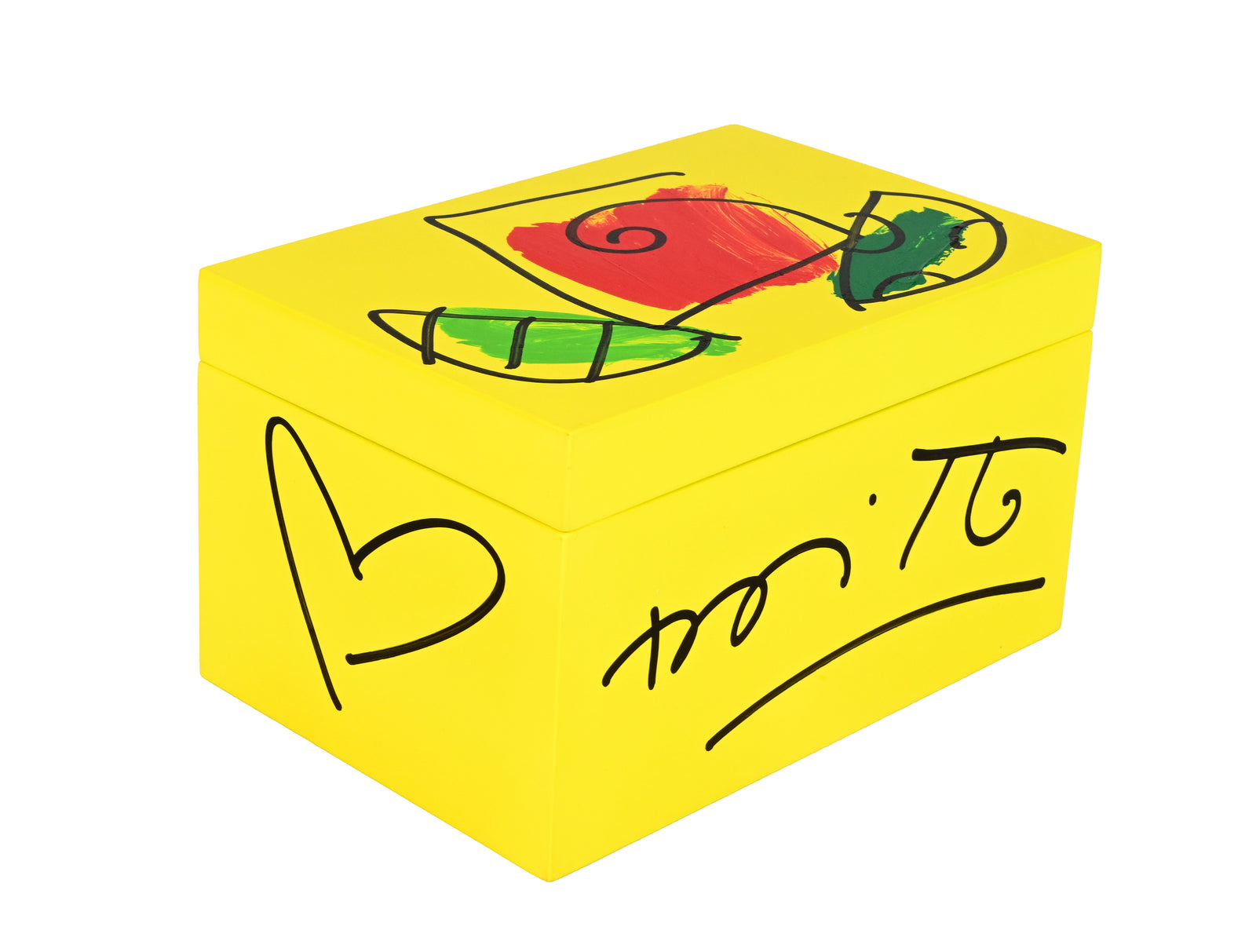 Romero Britto thomas collection original object art  colorful pop art design