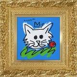 WHITE CAT -  Original Drawing