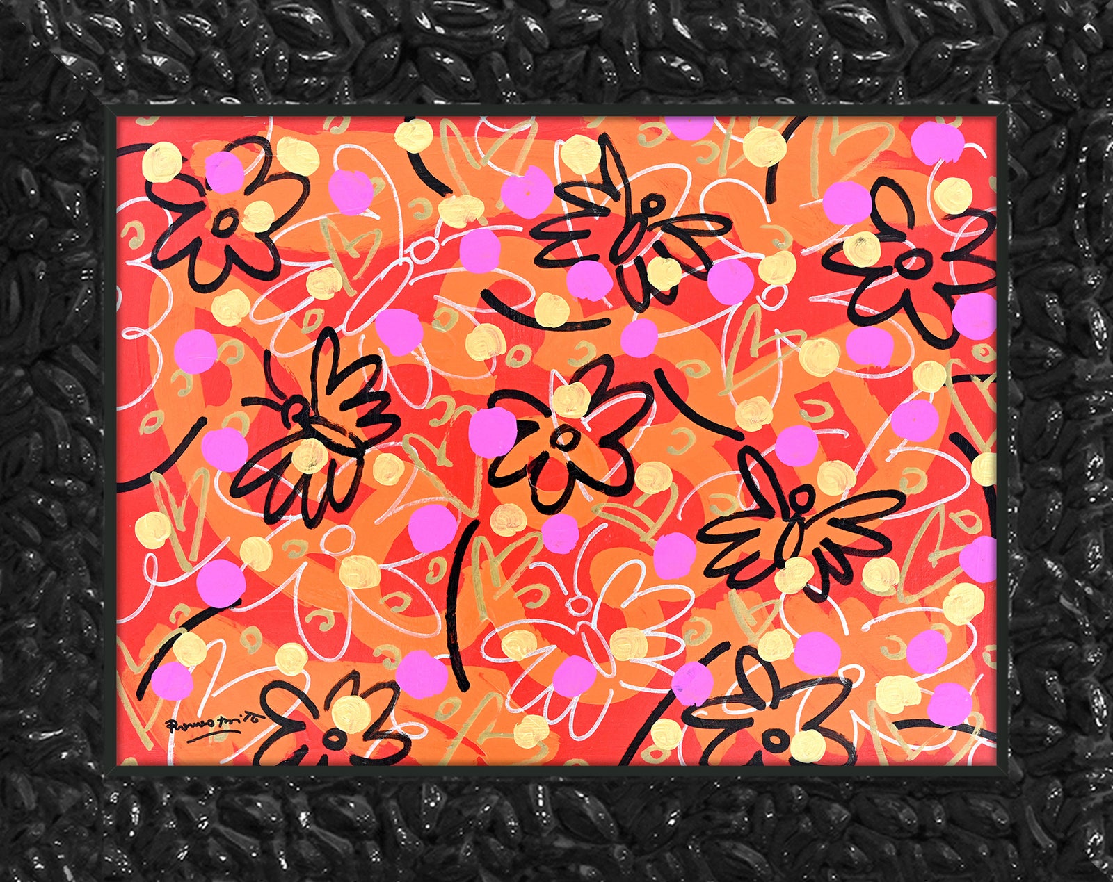 Butterflies and Polka Dots - Original Painting