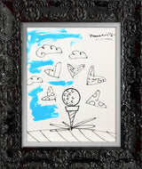 BABY BLUE TEE -  Original Drawing