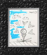 BABY BLUE TEE -  Original Drawing