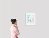 BABY BLUE TEE -  Original Drawing