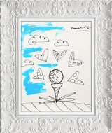 BABY BLUE TEE -  Original Drawing