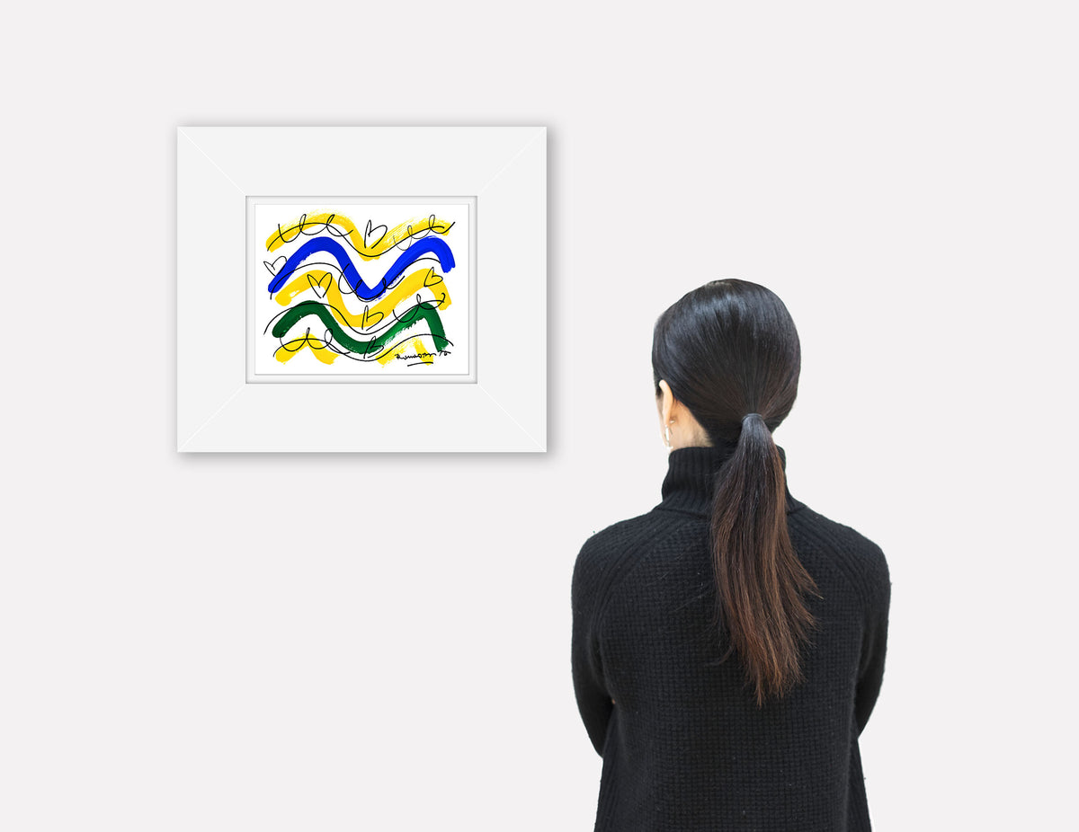 the rio collection original drawing  artistic colorful design collectible