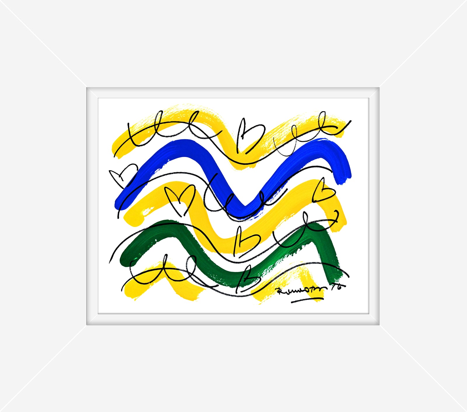 the rio collection original drawing  artistic colorful design collectible