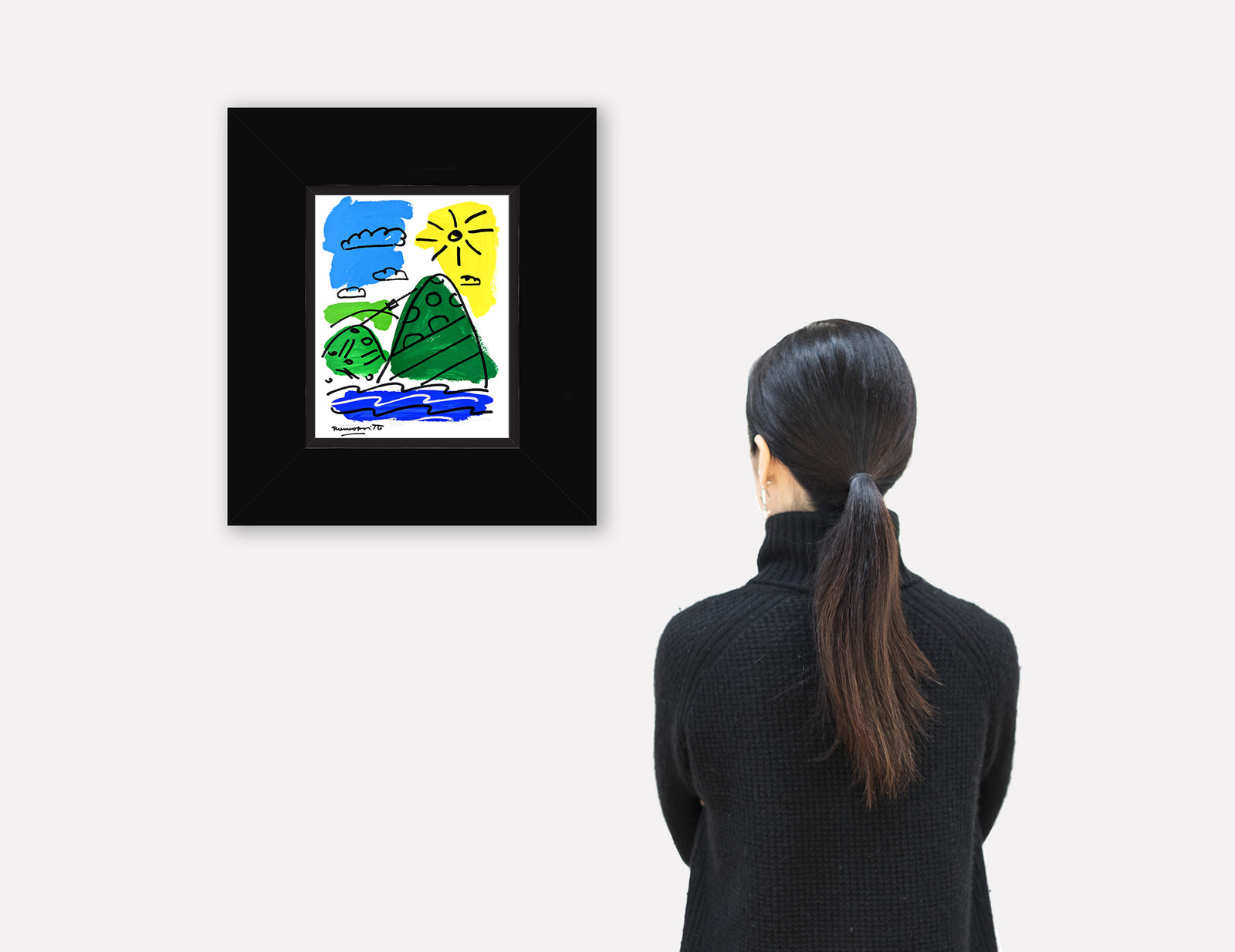 modern pop art the rio collection original drawing  vibrant home decor
