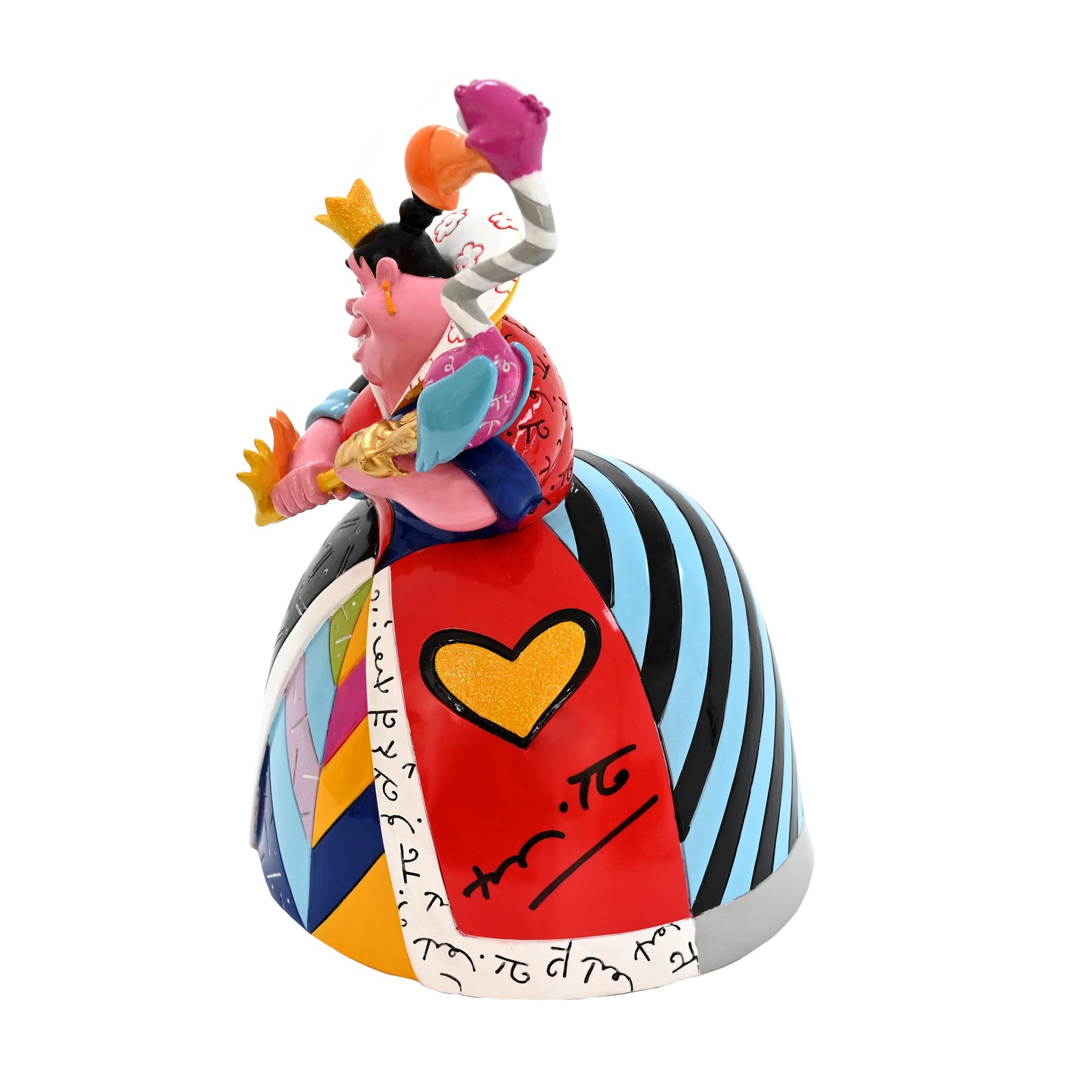 Queen Of Hearts - Disney By Britto - Original Touch Of Gold Sculpture