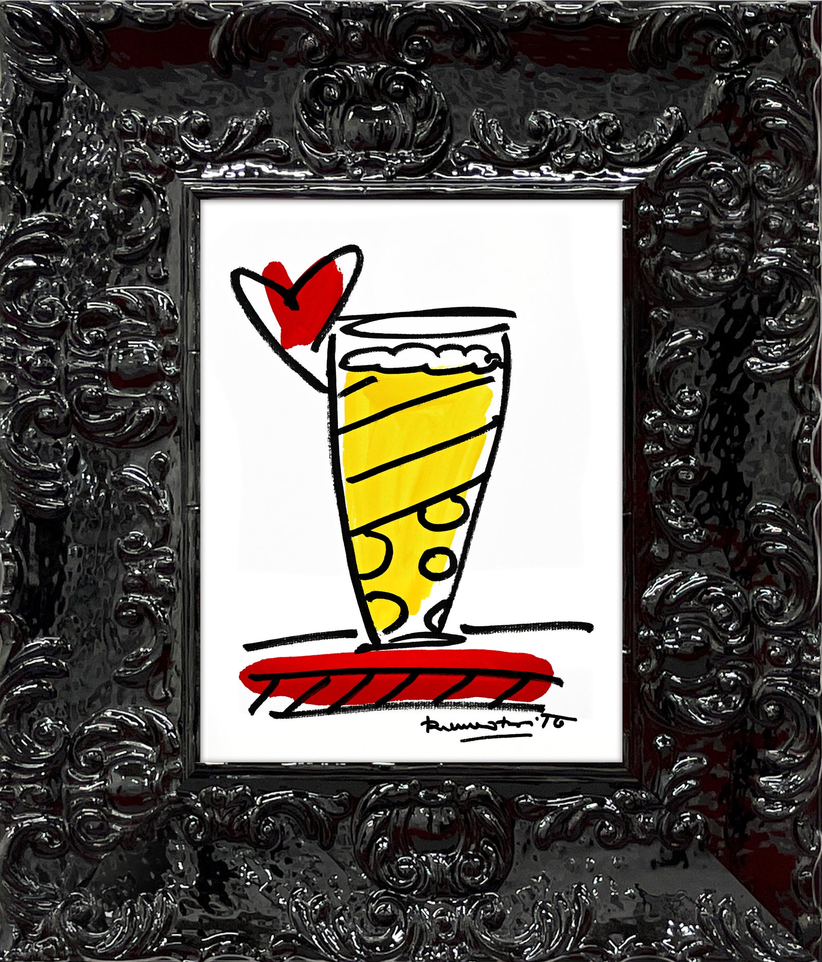 Romero Britto upstate new york collection original  colorful pop art design