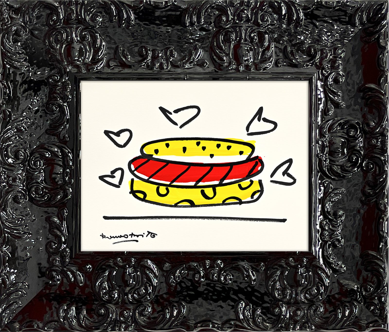 Romero Britto upstate new york collection original  colorful pop art design