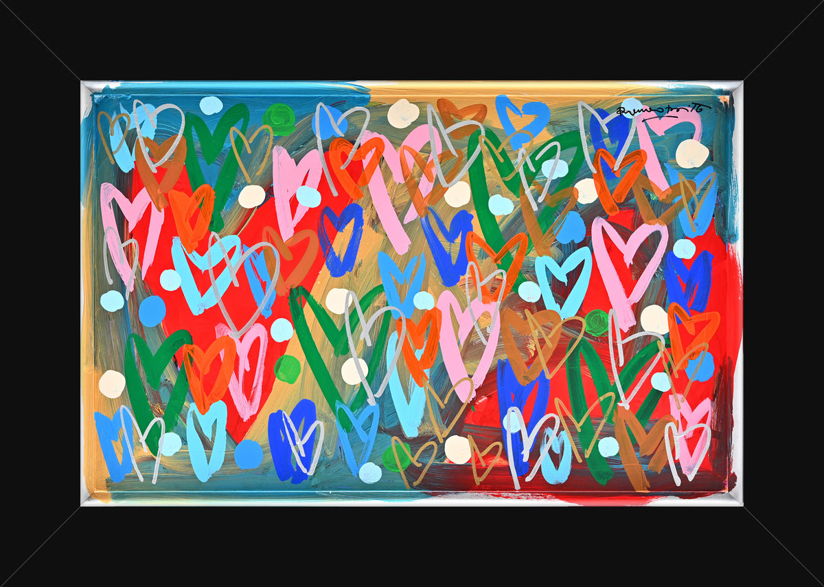 loads of love original painting  colorful decorative collectible gift idea