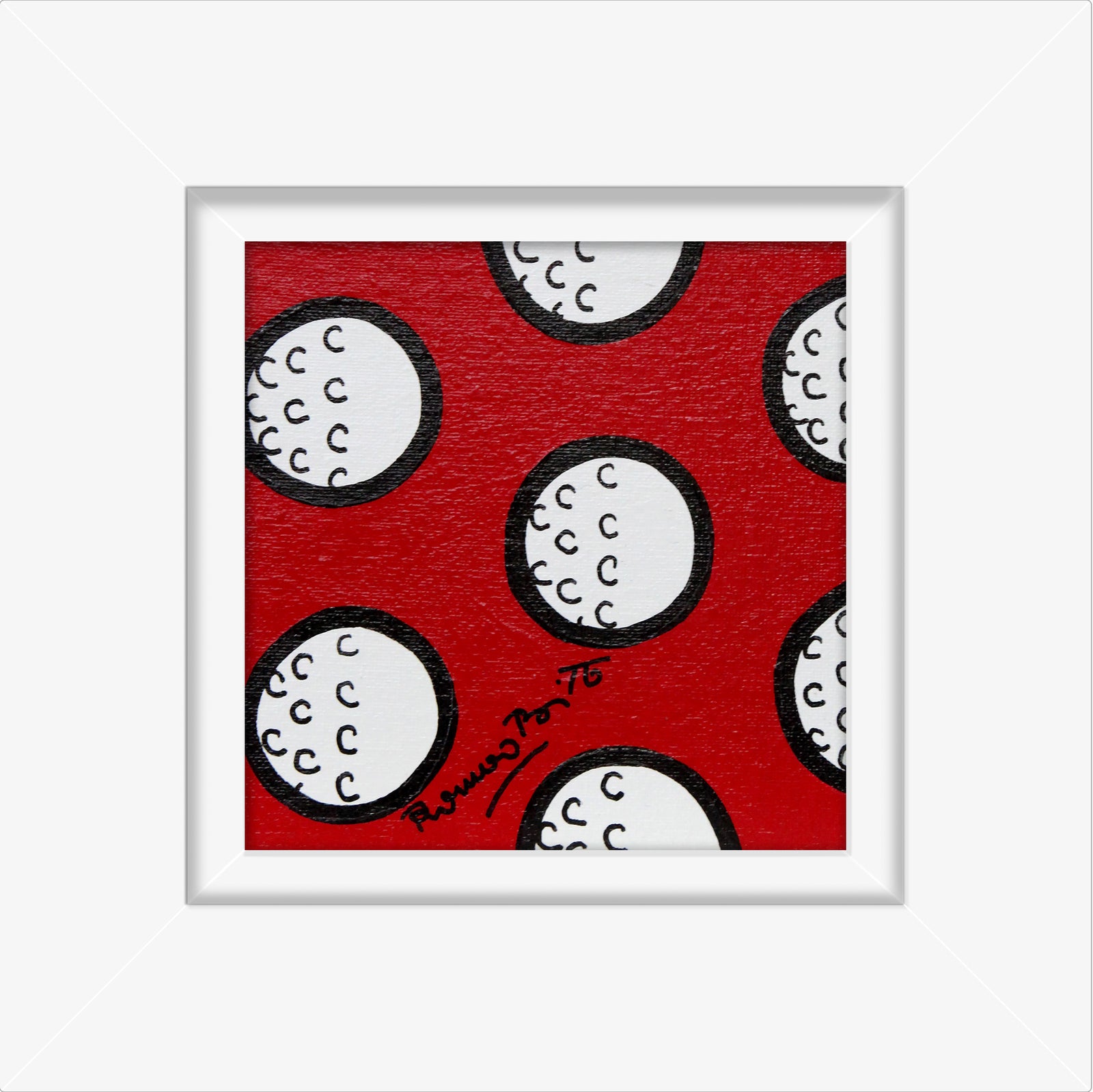 TO DREAM (GOLF BALLS) -  Original Painting
