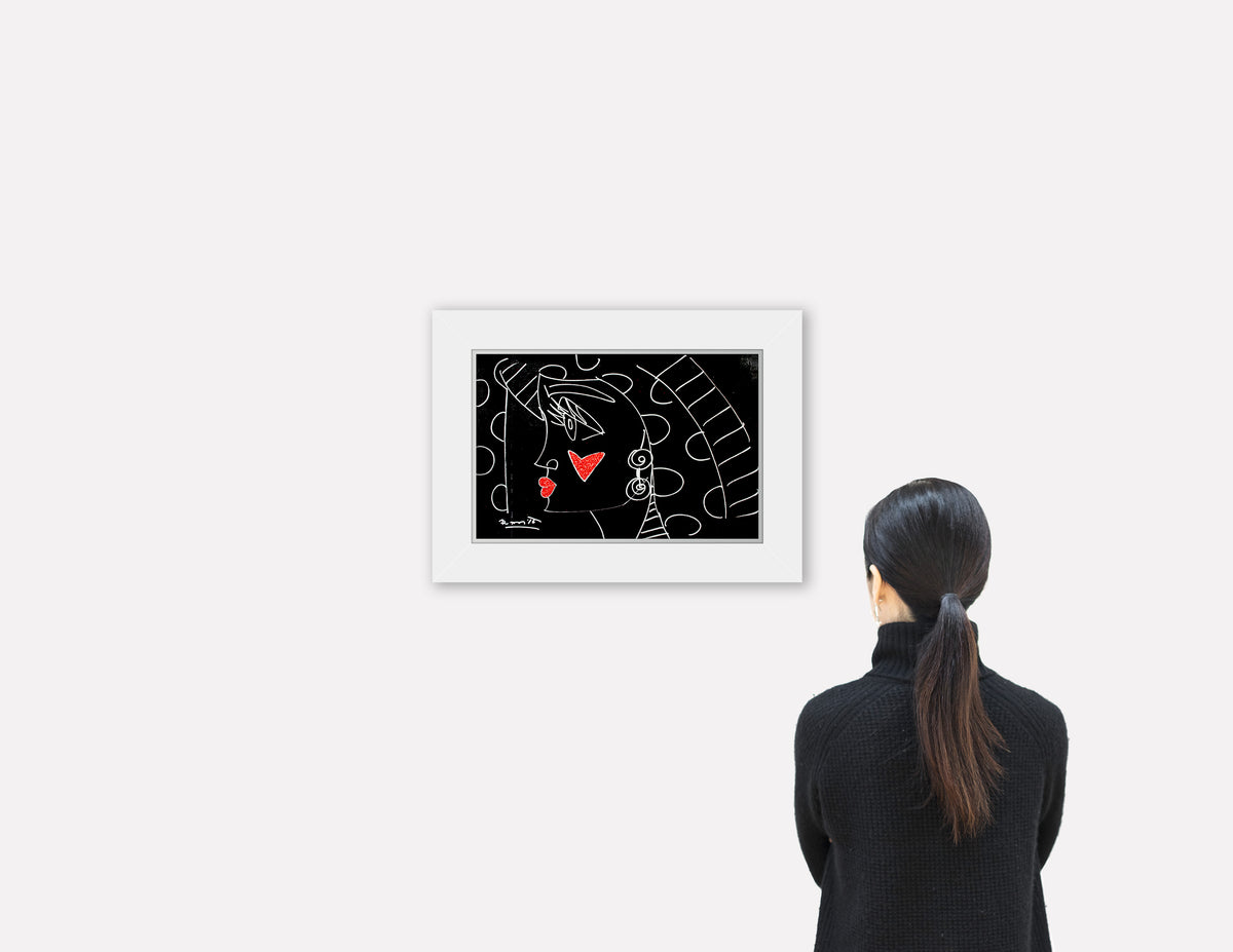thoughts original drawing  artistic colorful design collectible