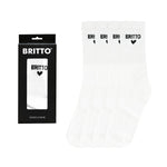 BRITTO® SOCKS - White - Pack of 2