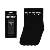 BRITTO® SOCKS - Black - Pack of 2