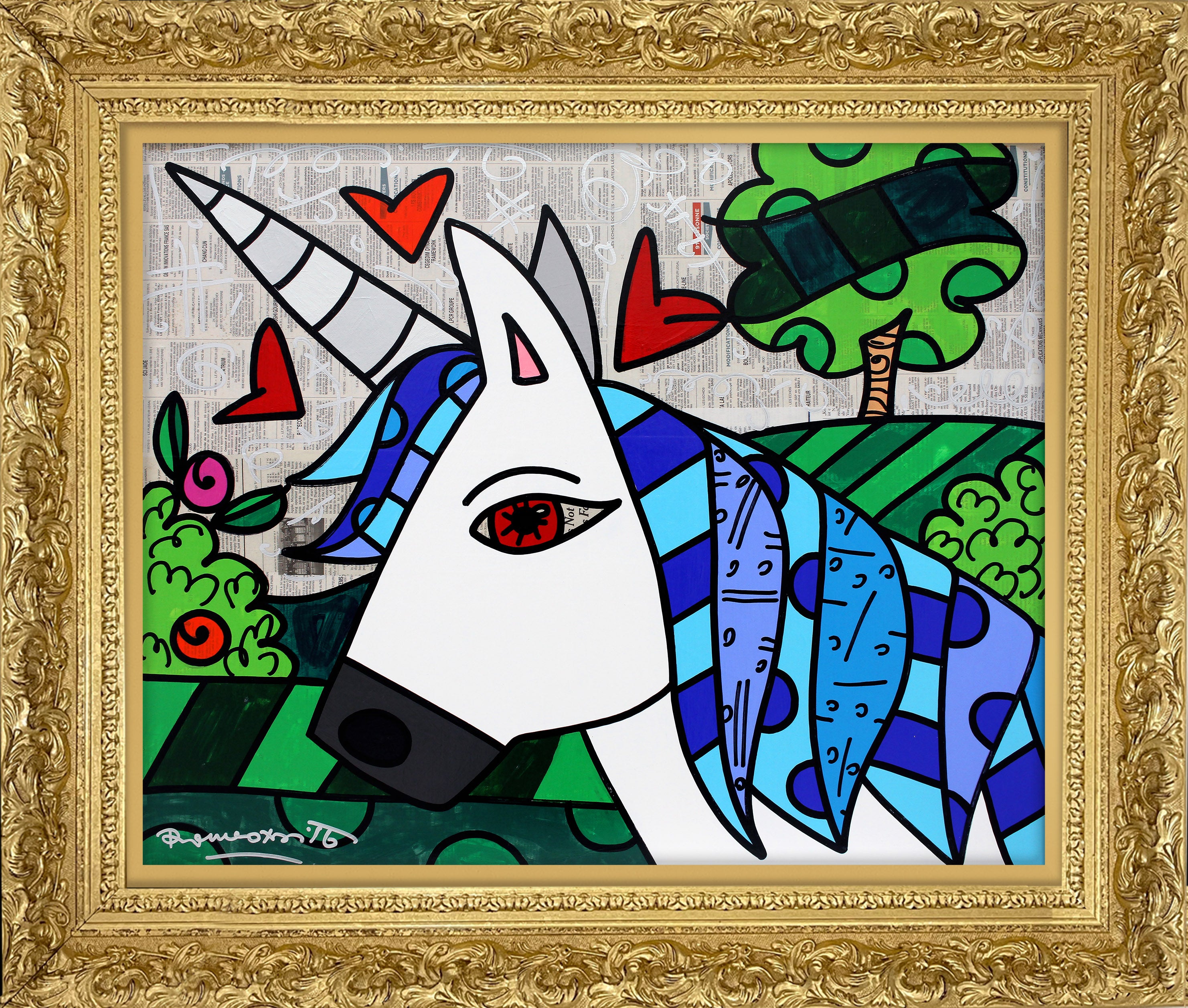 UNICORN - Original Painting - Shop Britto