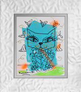 AQUA CAT -  Original Drawing