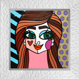 GREEN EYES -  Original Painting *SOLD*