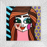 GREEN EYES -  Original Painting *SOLD*