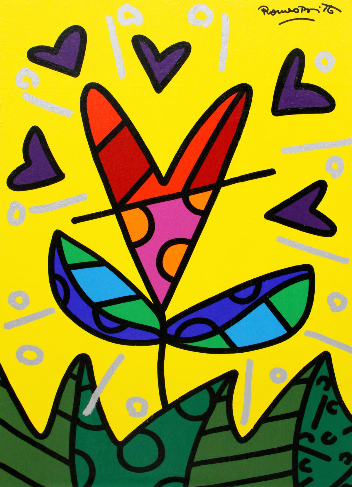 HEART FLOWER -  Original Painting