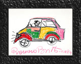 CAR -  Original Vintage Drawing