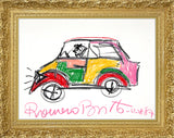 CAR -  Original Vintage Drawing
