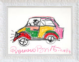 CAR -  Original Vintage Drawing