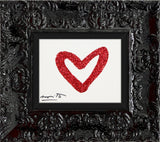 HEARTBEAT (RED GLITTER) - Original Drawing *SOLD*