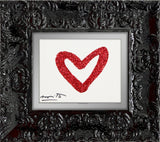 HEARTBEAT (RED GLITTER) - Original Drawing *SOLD*