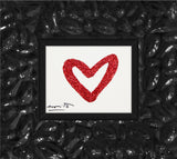HEARTBEAT (RED GLITTER) - Original Drawing *SOLD*