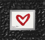 HEARTBEAT (RED GLITTER) - Original Drawing *SOLD*